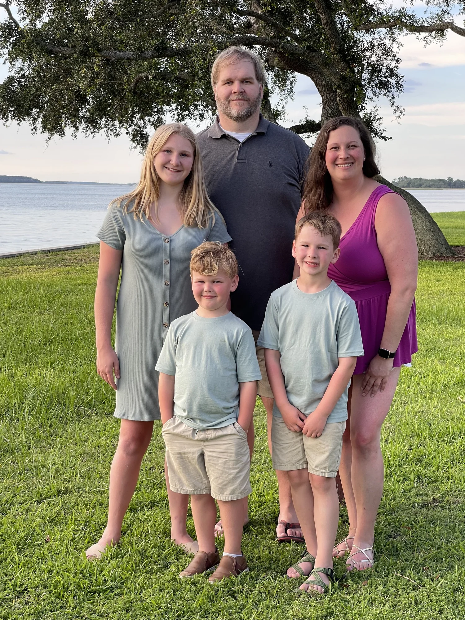 Brian Family Brian Foster with his wife and children
