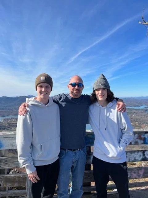 Joefamily Joe Pitcher with his two sons.